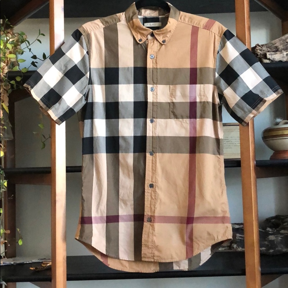 Burberry Brit Button Down Short Sleeved Shirt